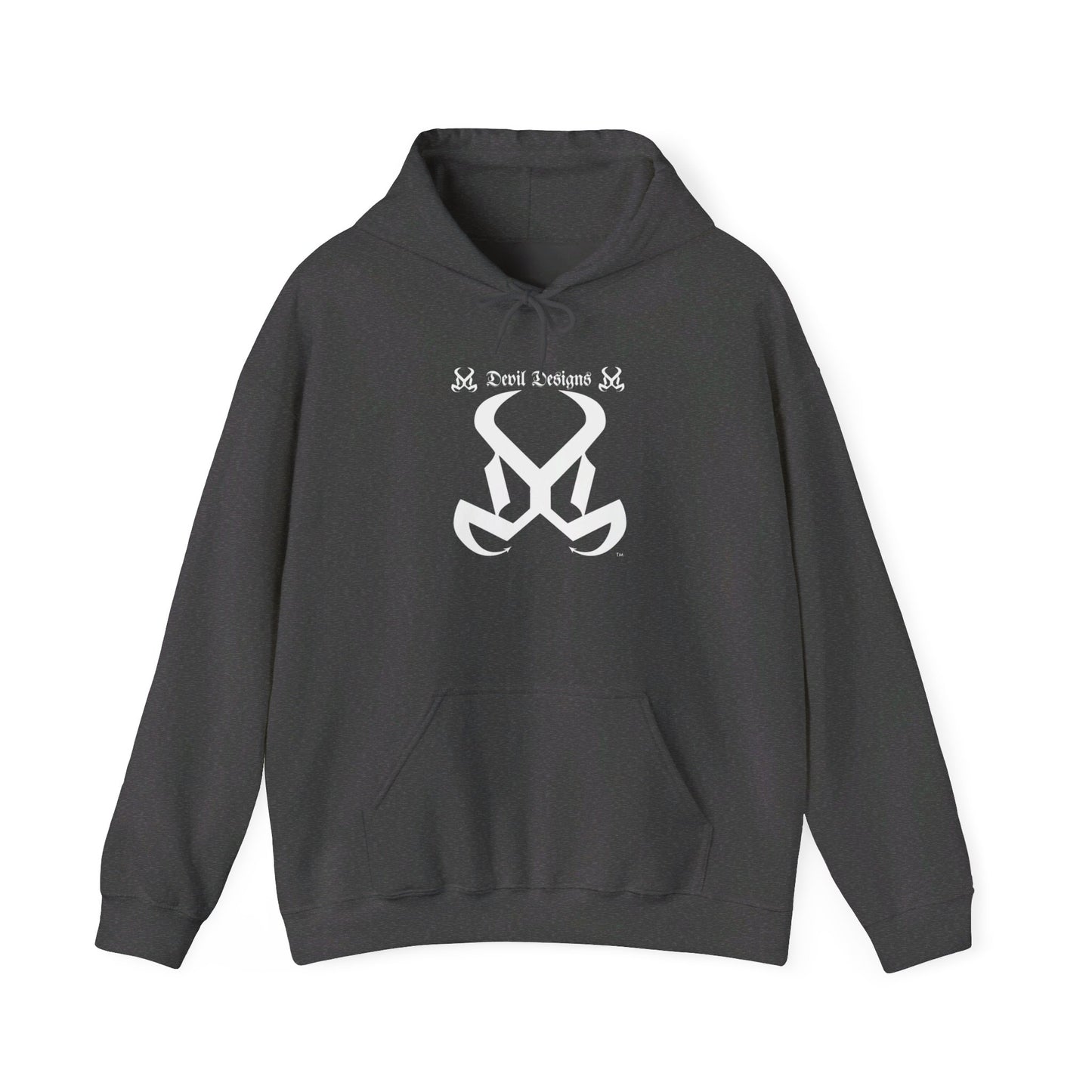 DD FOCUED AND DETERMINED HOODIE WHITE INK