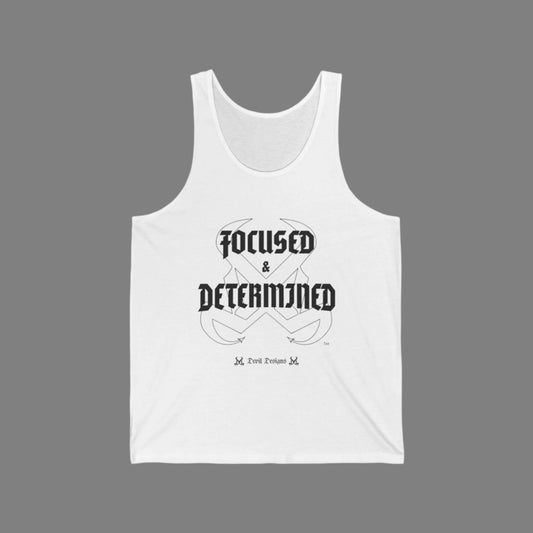 DD FOCUSED & DETERMINED TANK TOP BLACK INK