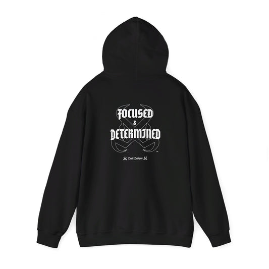 DD FOCUSED AND DETERMINED HOODIE WHITE INK