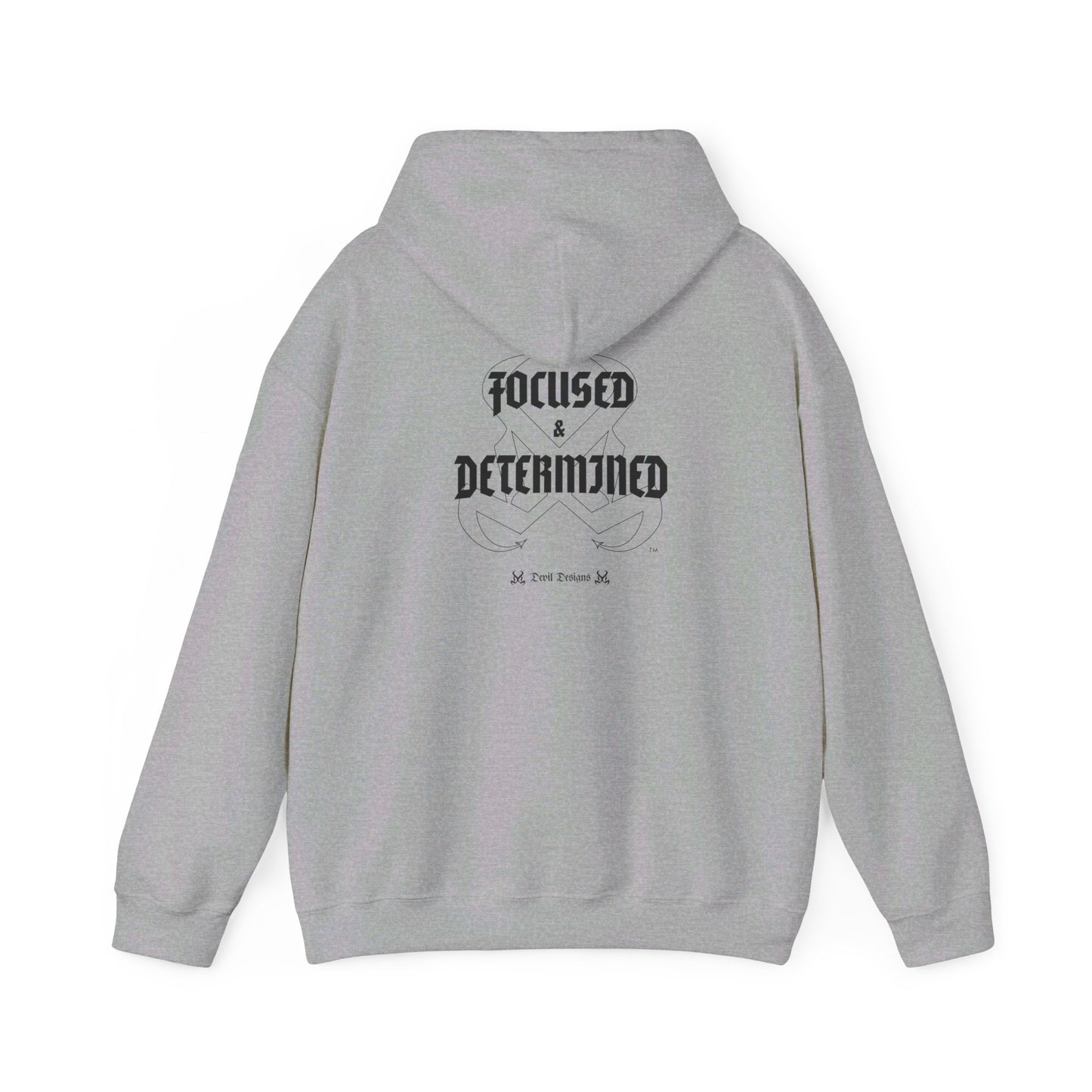 DD FOCUSED AND DETERMINED HOODIE BLACK INK