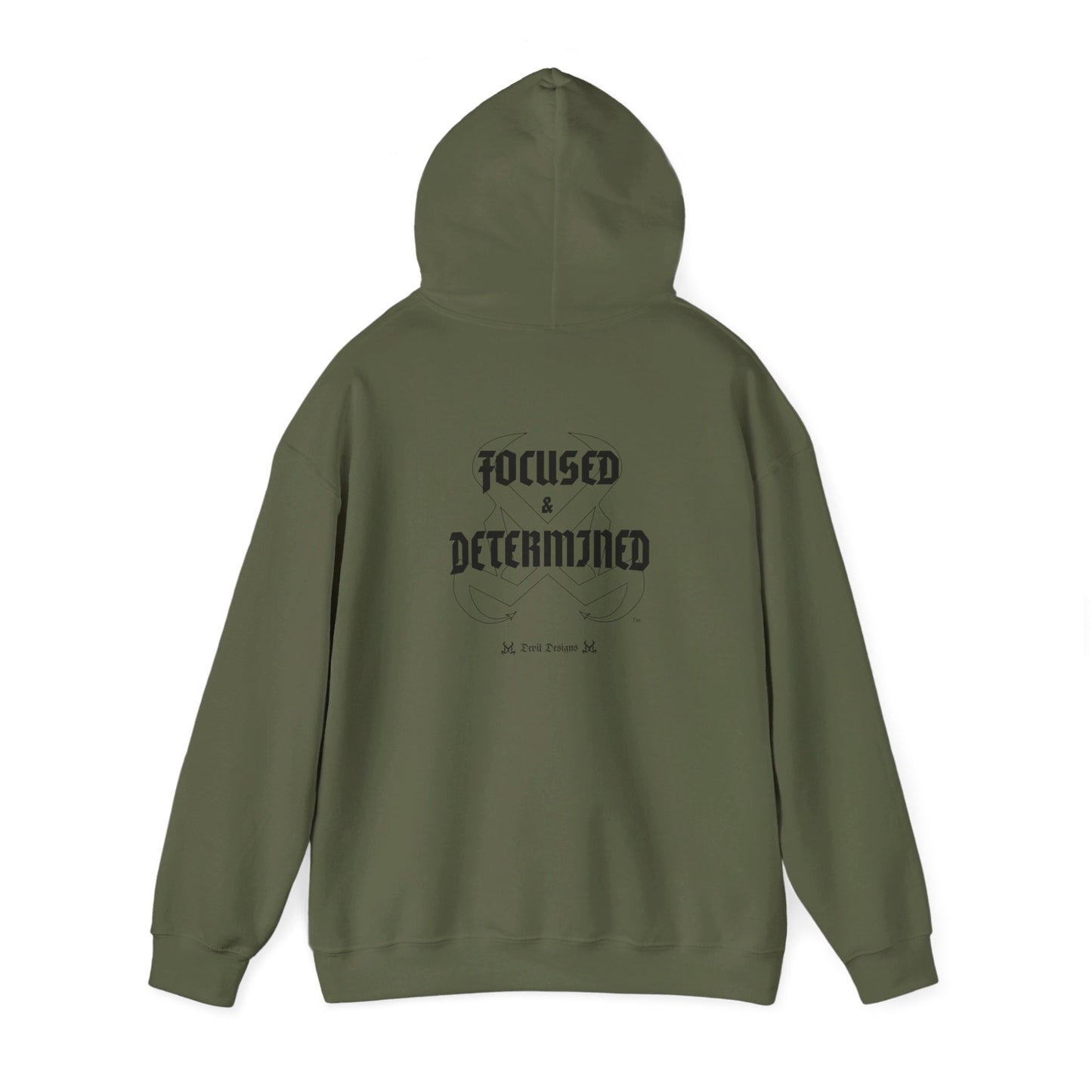 DD FOCUSED AND DETERMINED HOODIE BLACK INK