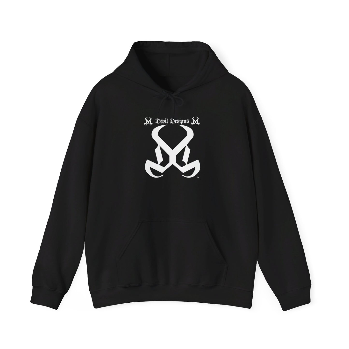 DD FOCUED AND DETERMINED HOODIE WHITE INK