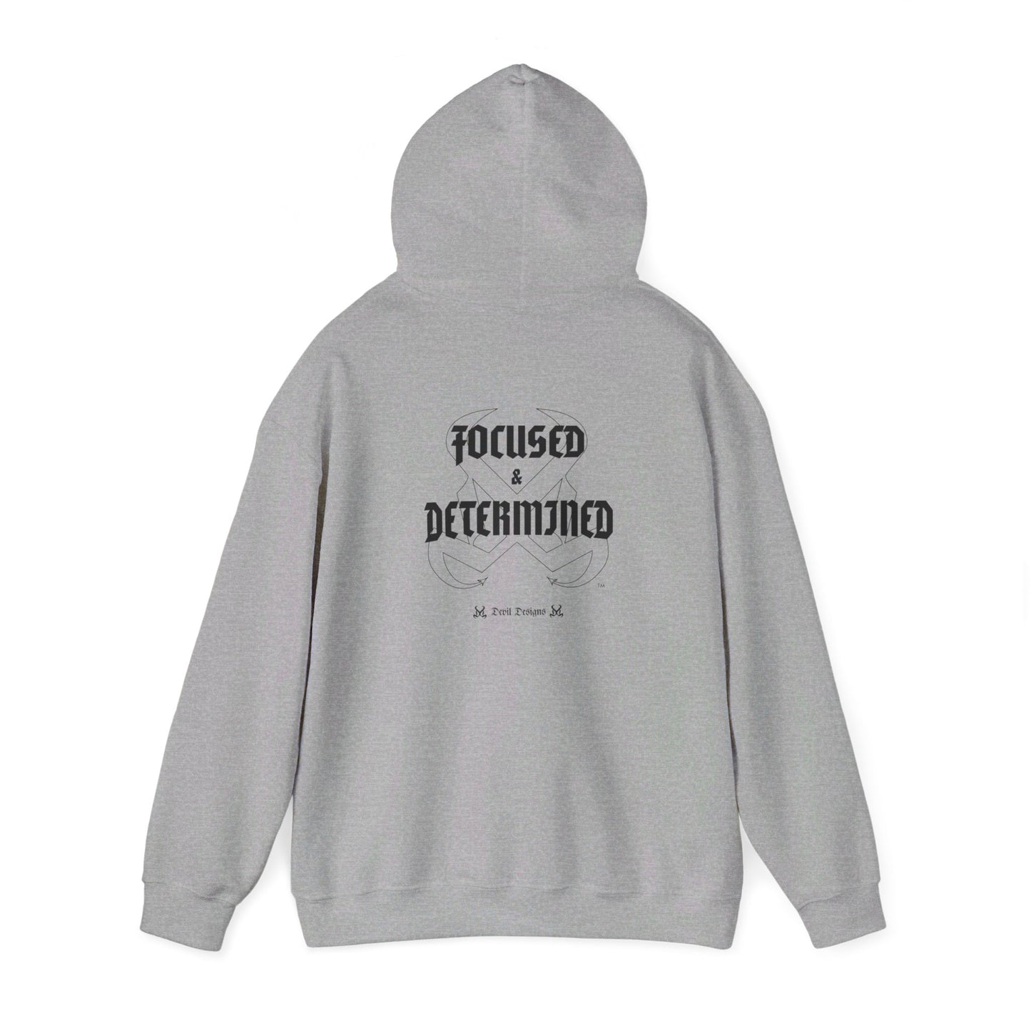 DD FOCUSED AND DETERMINED HOODIE BLACK INK