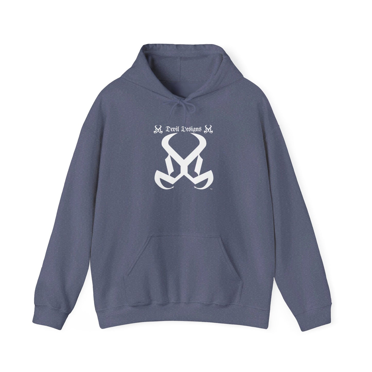 DD FOCUED AND DETERMINED HOODIE WHITE INK